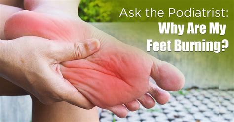 why do my feet burn when i walk barefoot